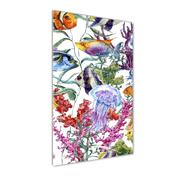 Bild aus glas vertikales Unterwasserwelt