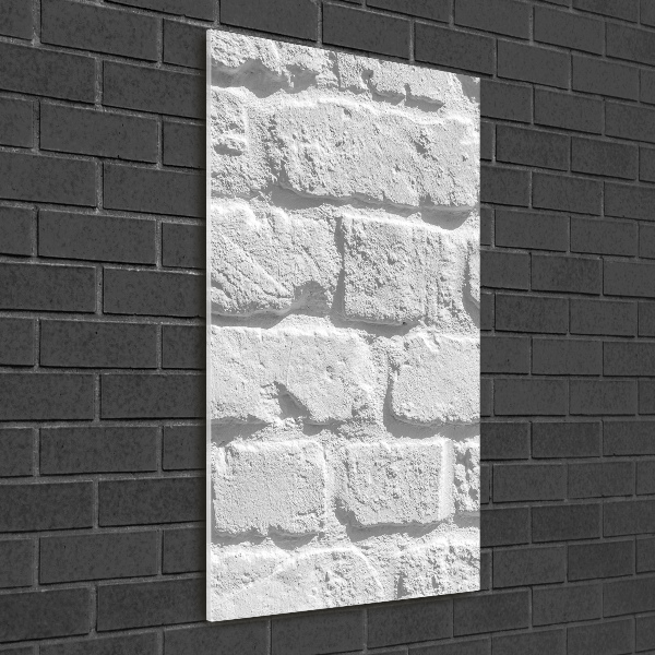 Bild aus glas vertikales Ziegelmauer