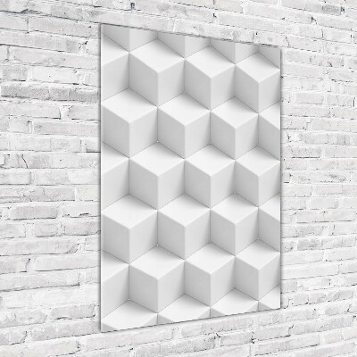 Bild aus glas vertikales 3D-Abstraktion