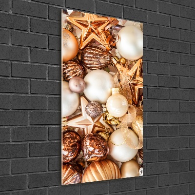 Foto auf glas vertikales Weihnachtsdekorationen