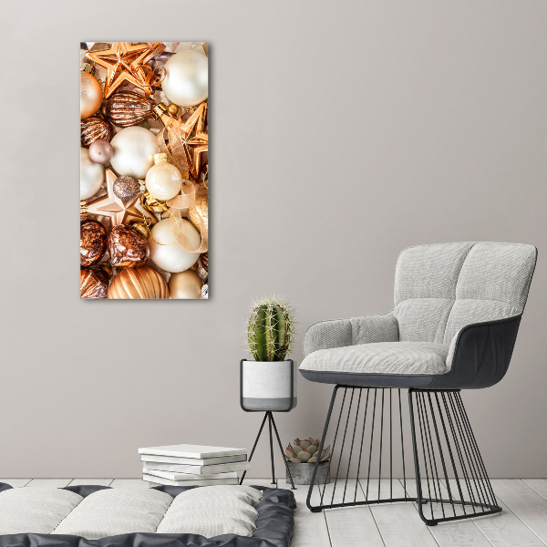 Foto auf glas vertikales Weihnachtsdekorationen