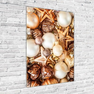 Foto auf glas vertikales Weihnachtsdekorationen