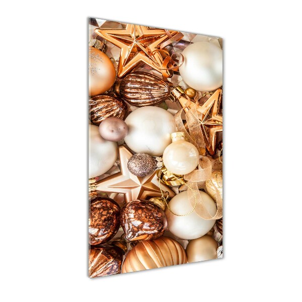 Foto auf glas vertikales Weihnachtsdekorationen