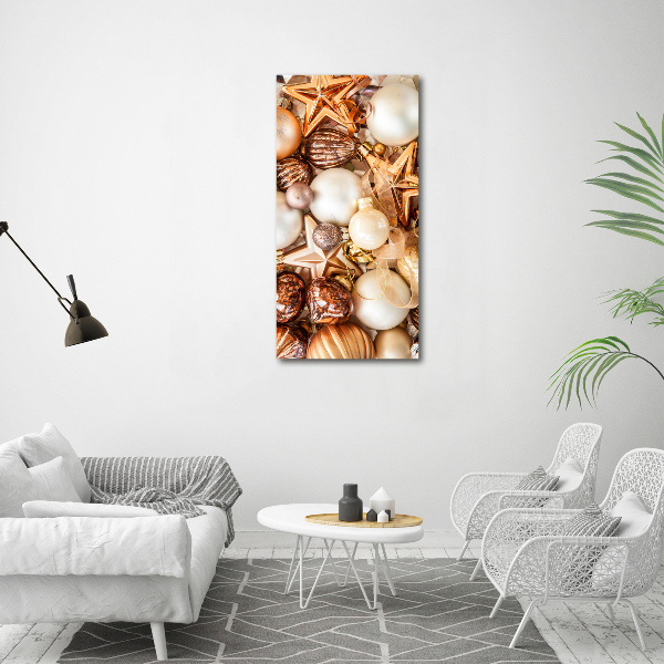 Foto auf glas vertikales Weihnachtsdekorationen