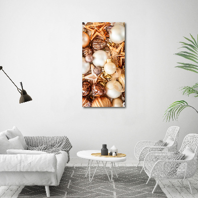 Foto auf glas vertikales Weihnachtsdekorationen