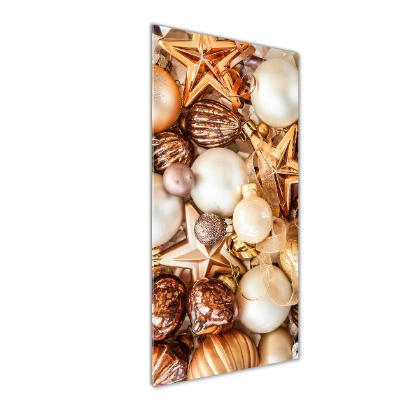 Foto auf glas vertikales Weihnachtsdekorationen