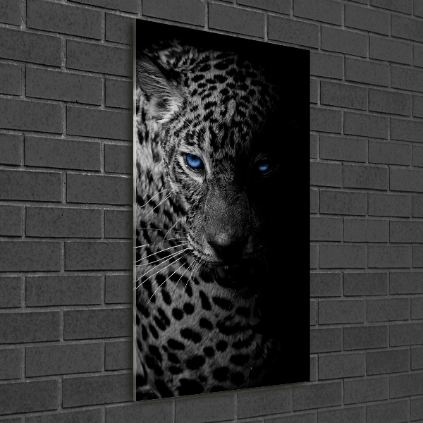 Foto auf glas vertikales Leopard