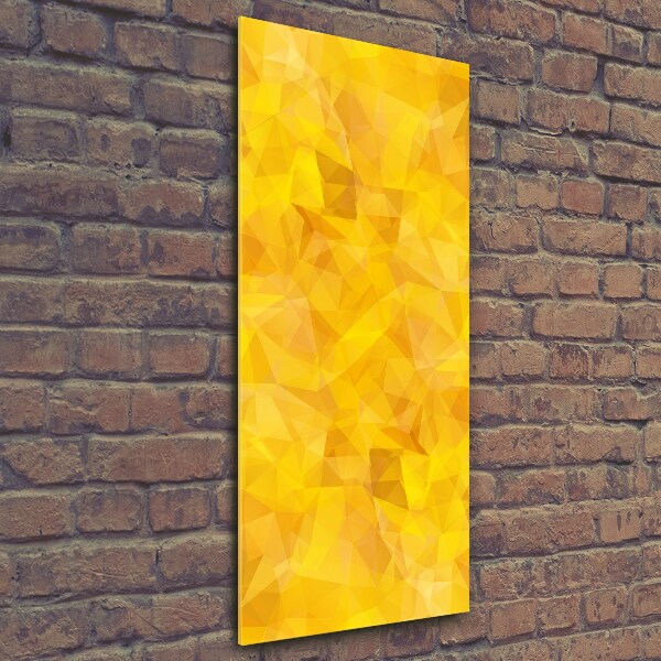 Bild aus glas vertikales Abstrakte Dreiecke