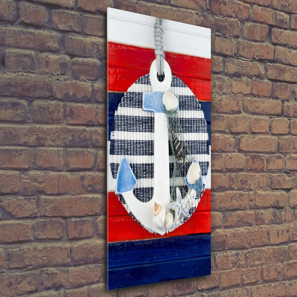 Foto auf glas vertikales Anker