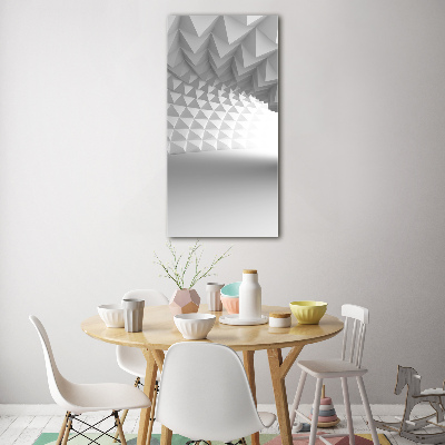 Glasbild vertikales Abstrakter Tunnel