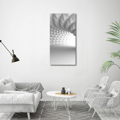 Glasbild vertikales Abstrakter Tunnel