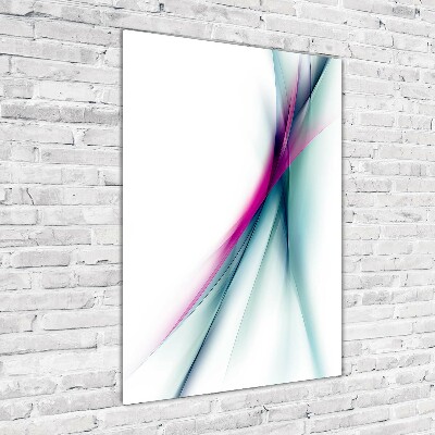 Foto auf glas vertikales Abstrakte Wellen