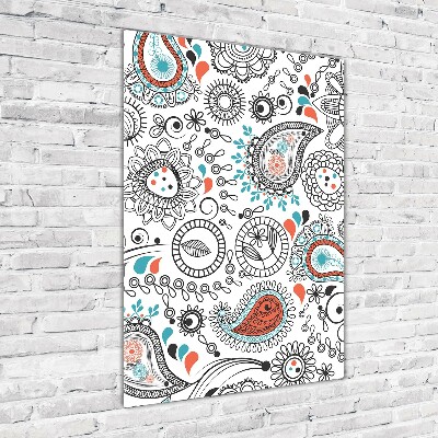 Bild aus glas vertikales Ornamente