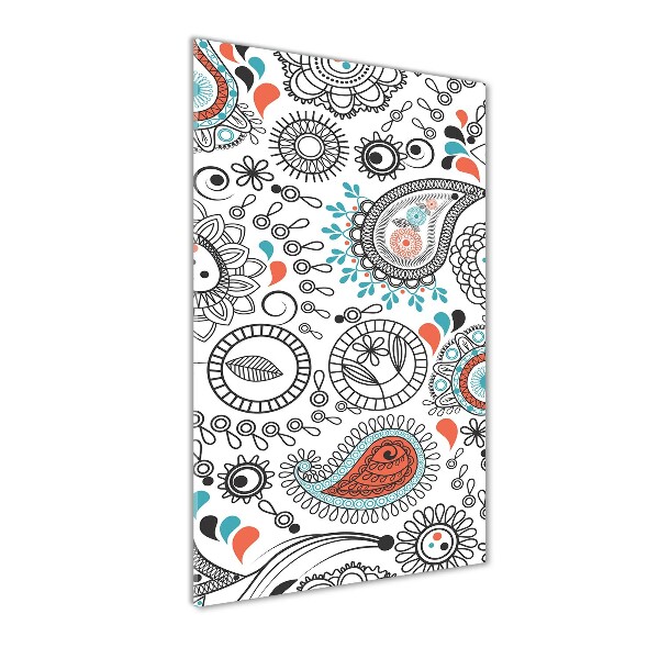 Bild aus glas vertikales Ornamente