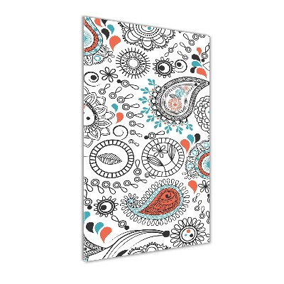 Bild aus glas vertikales Ornamente