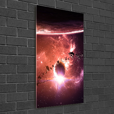 Foto auf glas vertikales Galaxis