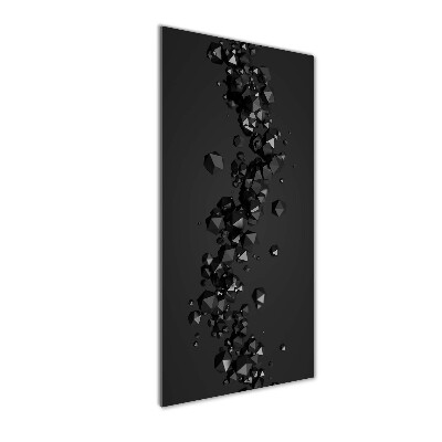 Bild aus glas vertikales 3D-Abstraktion