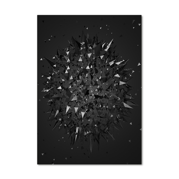 Foto auf glas vertikales 3D-Abstraktion