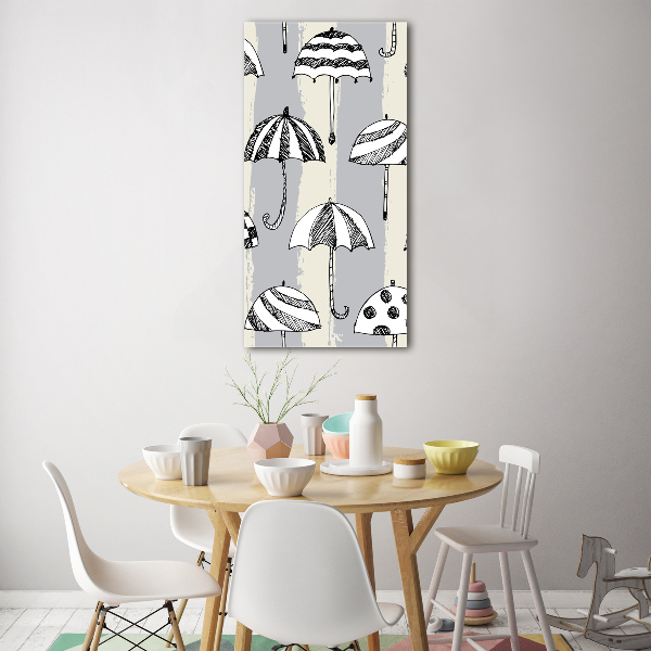 Foto auf glas vertikales Regenschirme