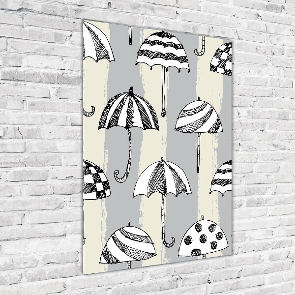 Foto auf glas vertikales Regenschirme