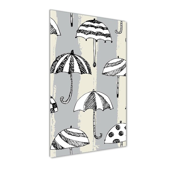 Foto auf glas vertikales Regenschirme