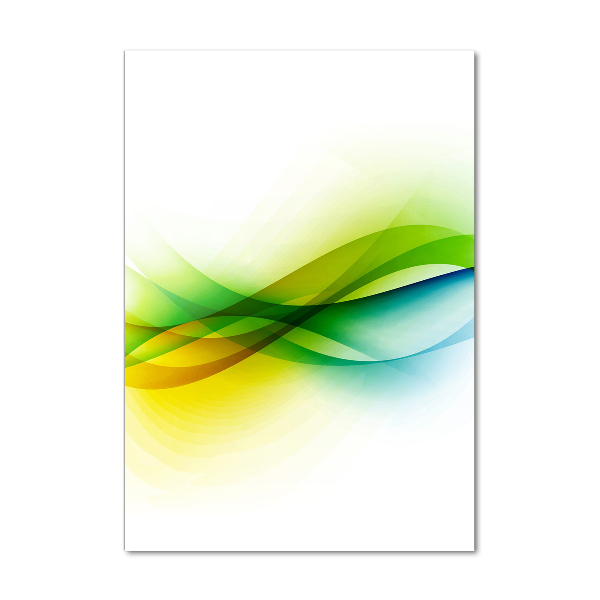 Bild aus glas vertikales Abstrakte Wellen