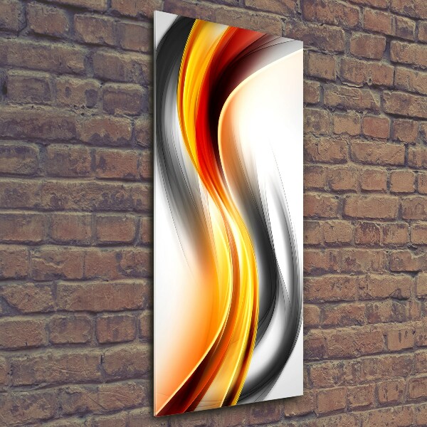 Foto auf glas vertikales Abstrakte Wellen