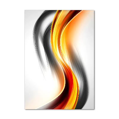 Foto auf glas vertikales Abstrakte Wellen
