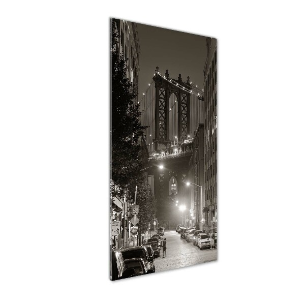 Glasbild vertikales Manhattan, New York
