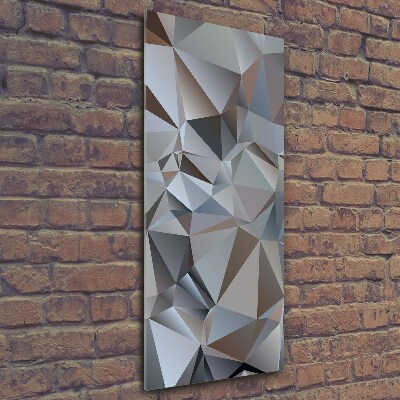 Foto auf glas vertikales Abstrakte Dreiecke