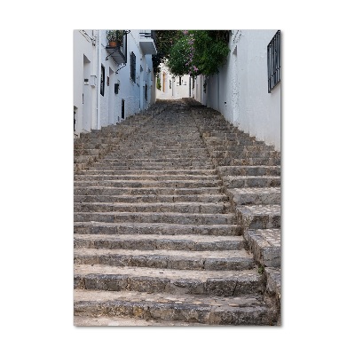 Bild aus glas vertikales Steintreppe