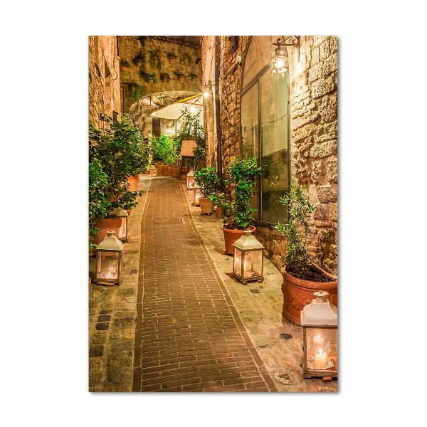 Glasbild vertikales Umbrien, Italien