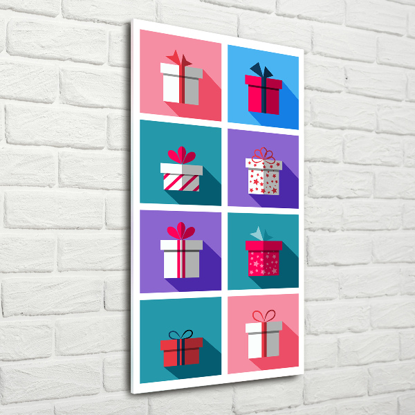 Bild aus glas vertikales Geschenke