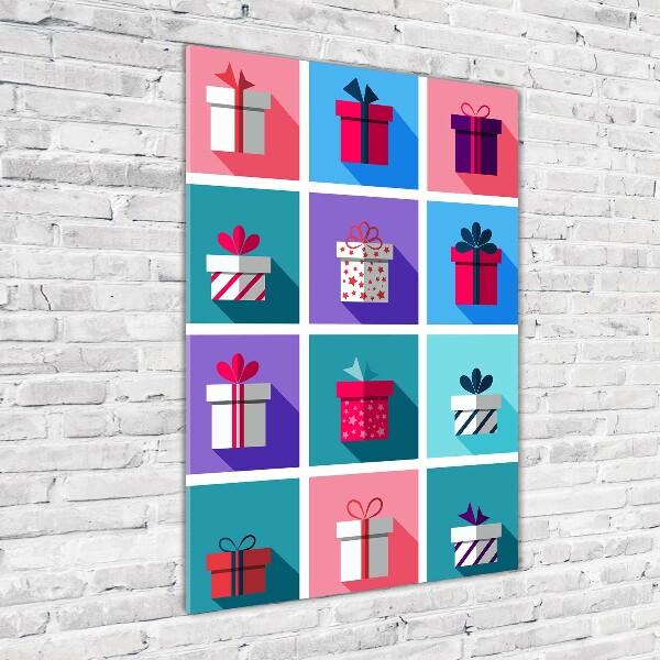 Bild aus glas vertikales Geschenke