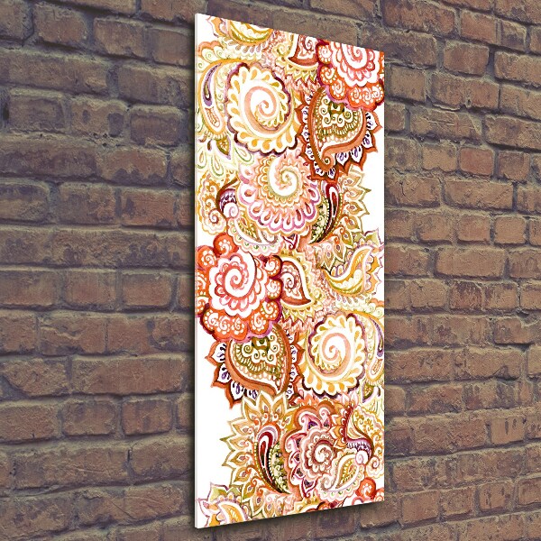 Foto auf glas vertikales Ornamente