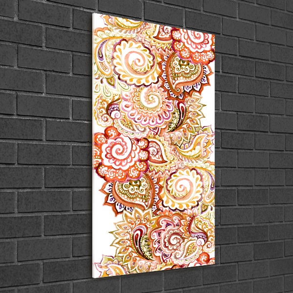 Foto auf glas vertikales Ornamente