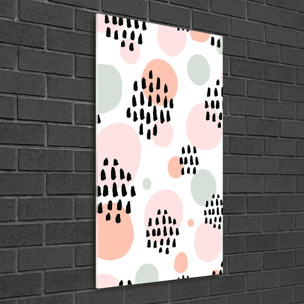 Glasbild vertikales Abstrakter Hintergrund