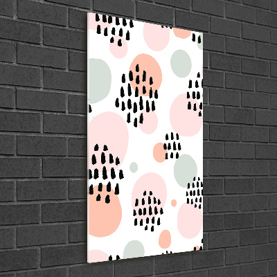 Glasbild vertikales Abstrakter Hintergrund