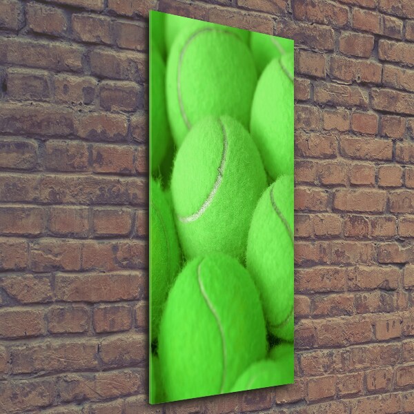 Foto auf glas vertikales Tennisbälle