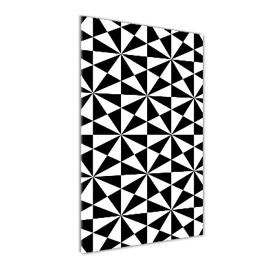 Glasbild vertikales Geometrischer Hintergrund