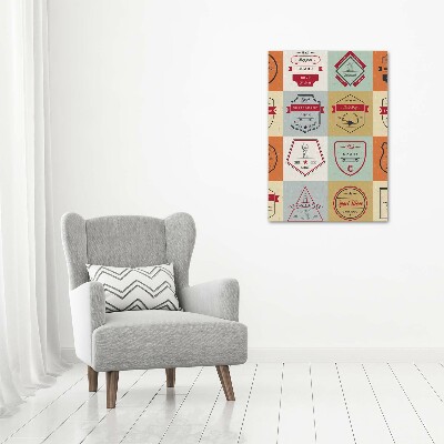 Bild aus glas vertikales Skateboard-Schilder