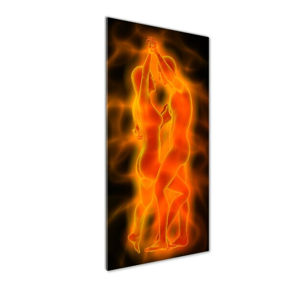 Foto auf glas vertikales Tanzendes Paar