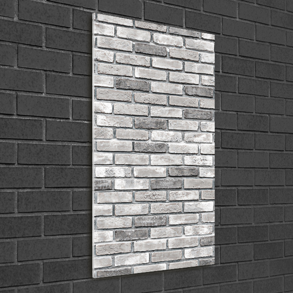 Foto auf glas vertikales Ziegelmauer