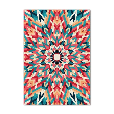 Glasbild vertikales Kaleidoskop