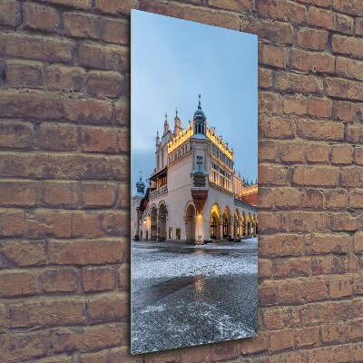 Glasbild vertikales Krakau, Polen