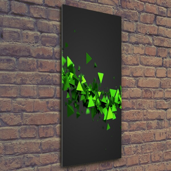 Bild aus glas vertikales Geometrische Welle