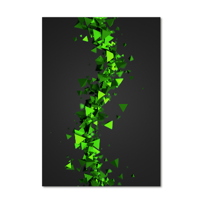 Bild aus glas vertikales Geometrische Welle