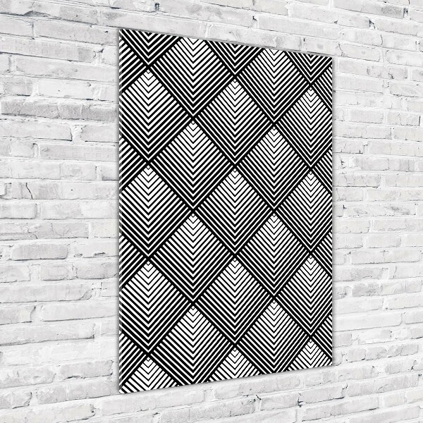 Foto auf glas vertikales Geometrischer Hintergrund