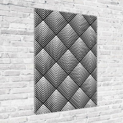 Foto auf glas vertikales Geometrischer Hintergrund