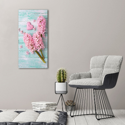 Foto auf glas vertikales Fliederblüten